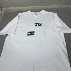 Supreme x CDG split Box logo with back logo M